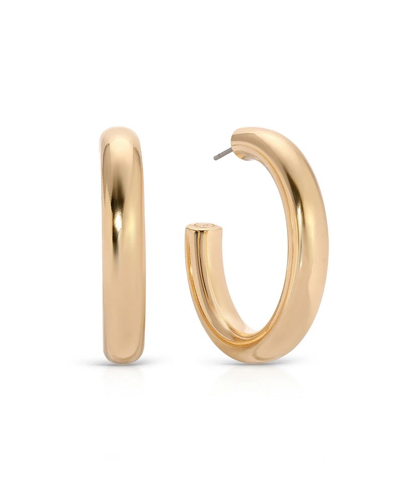 Ettika Medium Thick Classic Hoop Earrings