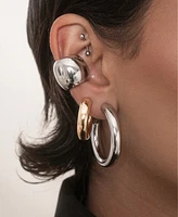 Ettika Chunky Metal Cuff Earrings