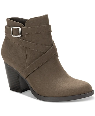 Style & Co Women's Zetaa Strappy Belt-Heel Booties, Created for Macy's