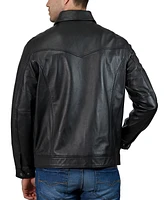 Frye Men's Modern Leather Trucker Jacket