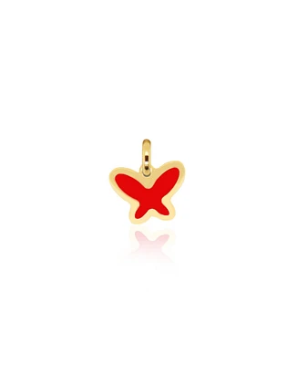 The Lovery Coral Butterfly Charm 14K Gold 11 millimeters