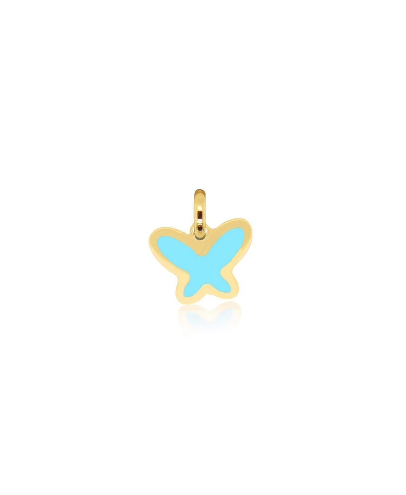 The Lovery Turquoise Butterfly Charm 14K Gold millimeters