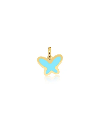 The Lovery Turquoise Butterfly Charm 14K Gold 11 millimeters