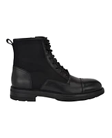 Calvin Klein Men's Domly Lace-Up Almond Toe Casual Boots