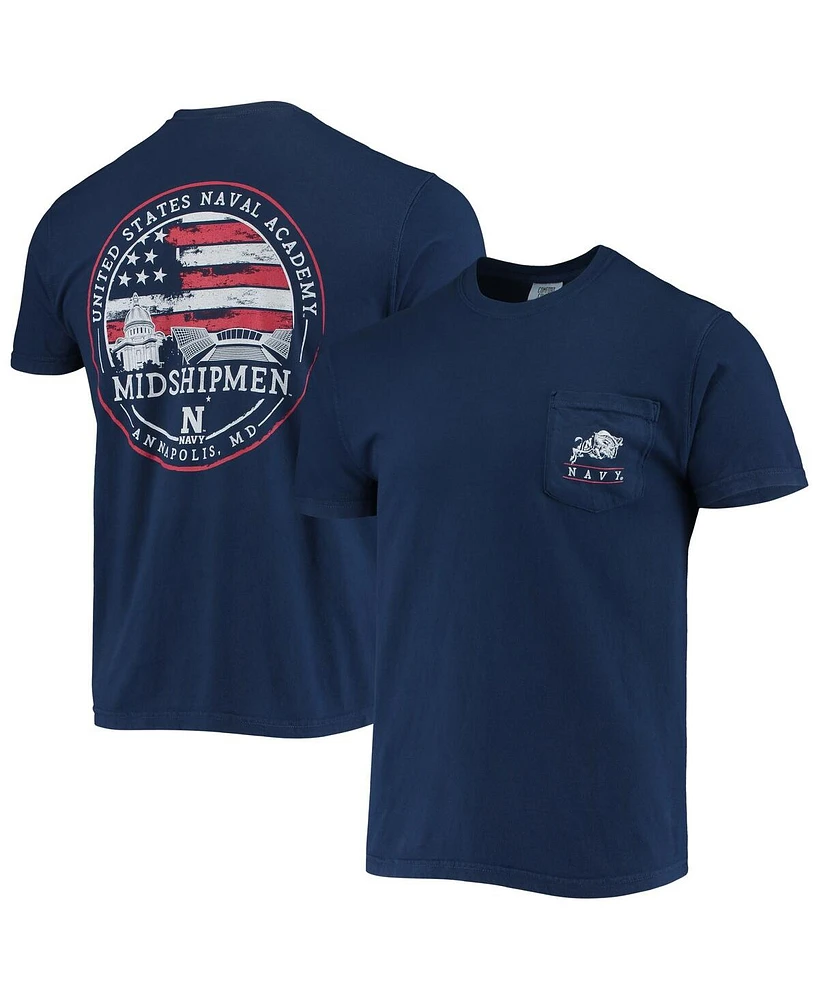 Image One Men's Navy Midshipmen Campus Americana T-Shirt