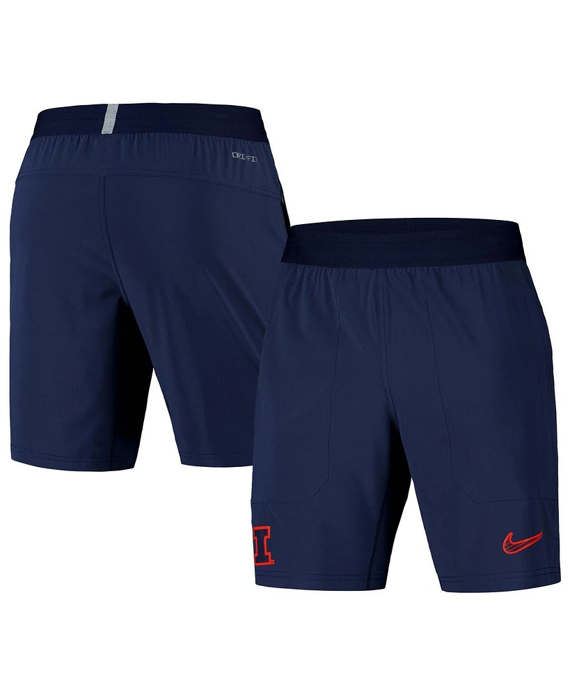 Nike Men's Navy Illinois Fighting Illini 2024/25 Sideline Performance Woven Shorts