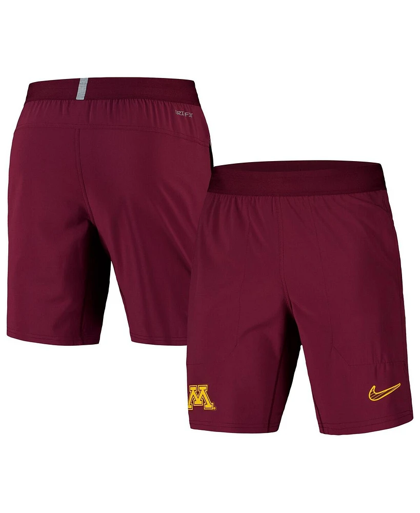 Nike Men's Maroon Minnesota Golden Gophers 2024/25 Sideline Performance Woven Shorts