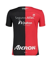 Charly Big Boys and Girls Red/Black Club Atlas 2024/25 Home Authentic Jersey