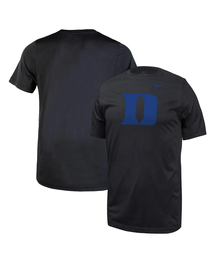 Nike Big Boys and Girls Black Duke Blue Devils Legend T-Shirt