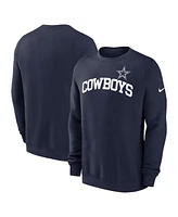 Nike Men's Navy Dallas Cowboys Club Pullover Sweatshirt