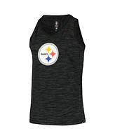 New Era Women's Black Pittsburgh Steelers Plus Space Dye Active Tank Top