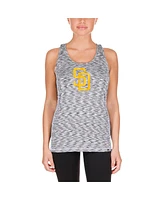 New Era Women's Gray San Diego Padres Space Dye Keyhole Back Tank Top