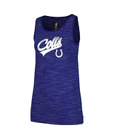 New Era Women's Royal Indianapolis Colts Space Dye Active Tank Top