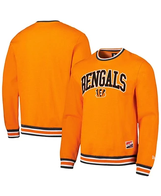 New Era Men's Orange Cincinnati Bengals Pullover Sweatshirt