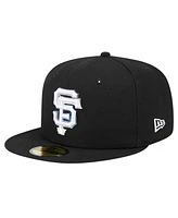 New Era Men's Black San Francisco Giants Raceway 59FIFTY Fitted Hat