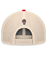 Top of the World Men's Red/Natural Nc State Wolfpack Bennett Trucker Adjustable Hat