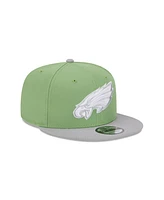 New Era Men's Green/Gray Philadelphia Eagles Two-Tone Color Pack 9FIFTY Snapback Hat