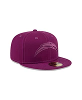 New Era Men's Purple Los Angeles Chargers Color Pack 59FIFTY Fitted Hat