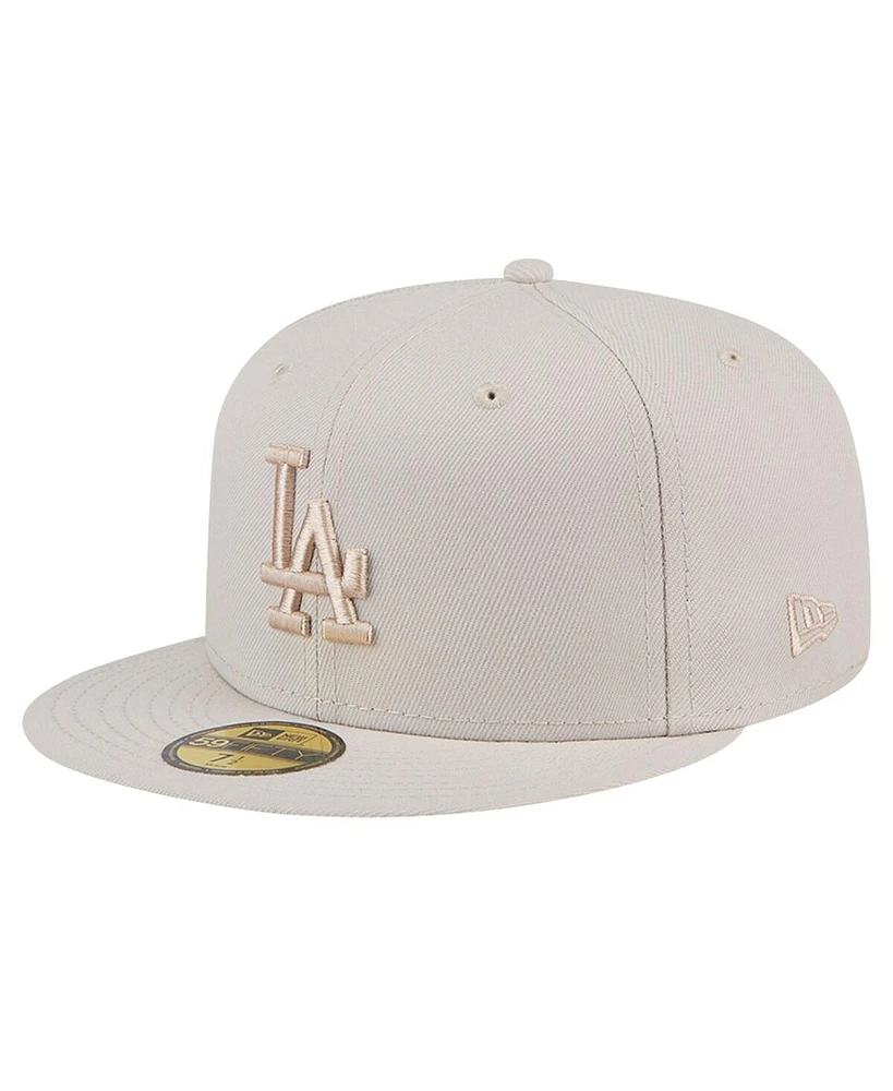 New Era Men's Khaki Los Angeles Dodgers Color Pack 59FIFTY Fitted Hat