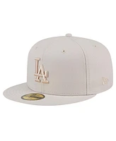 New Era Men's Khaki Los Angeles Dodgers Color Pack 59FIFTY Fitted Hat