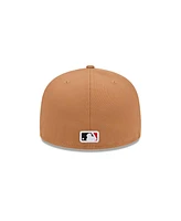 New Era Men's Brown Cincinnati Reds Color Pack 59FIFTY Fitted Hat