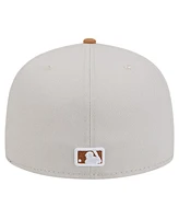 New Era Men's Khaki/Brown Chicago White Sox Two-Tone Color Pack 59FIFTY Fitted Hat