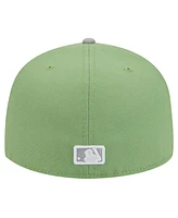 New Era Men's Green/Gray Atlanta Braves Two-Tone Color Pack 59FIFTY Fitted Hat