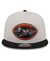 New Era Men's Stone/Black Cincinnati Bengals 2024 Sideline Historic 9FIFTY Snapback Hat