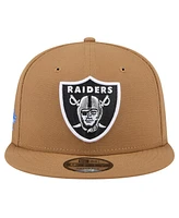 New Era Big Boys and Girls Brown Las Vegas Raiders Color Pack Side Patch 9FIFTY Snapback Hat