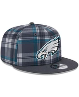 New Era Men's Gray Philadelphia Eagles 2024 Sideline Statement 9FIFTY Snapback Hat