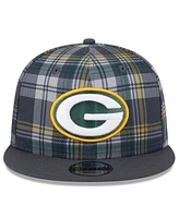 New Era Men's Gray Green Bay Packers 2024 Sideline Statement 9FIFTY Snapback Hat