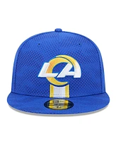 New Era Men's Royal Los Angeles Rams 2024 Sideline 59FIFTY Fitted Hat