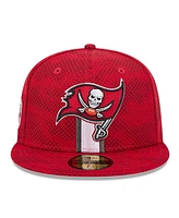 New Era Men's Red Tampa Bay Buccaneers 2024 Sideline 59FIFTY Fitted Hat