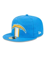 New Era Men's Powder Blue Los Angeles Chargers 2024 Sideline 59FIFTY Fitted Hat