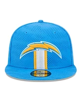 New Era Men's Powder Blue Los Angeles Chargers 2024 Sideline 59FIFTY Fitted Hat