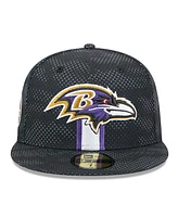 New Era Men's Black Baltimore Ravens 2024 Sideline 59FIFTY Fitted Hat