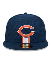 New Era Men's Navy Chicago Bears 2024 Sideline 59FIFTY Fitted Hat