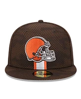 New Era Men's Brown Cleveland Browns 2024 Sideline 59FIFTY Fitted Hat