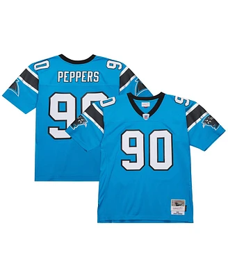 Mitchell & Ness Men's Julius Peppers Blue Carolina Panthers Legacy Replica Jersey