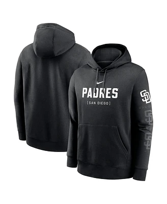 Nike Men's Black San Diego Padres Fashion Club Pullover Hoodie