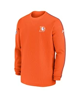 Nike Men's Orange Denver Broncos Alternate Logo Coach Long Sleeve Top