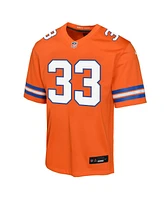 Nike Big Boys and Girls Javonte Williams Orange Denver Broncos Mile High Collection 1977 Throwback Game Jersey