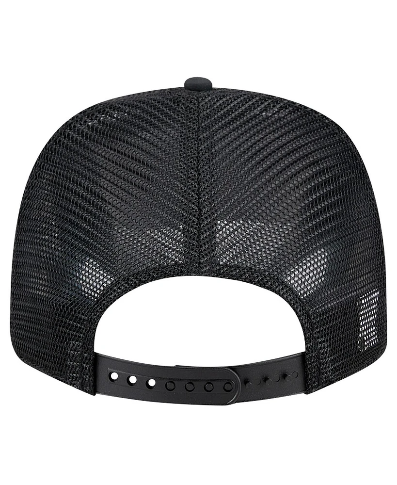 New Era Men's Black/Royal Kentucky Wildcats Striped 9SEVENTY Trucker Adjustable Hat