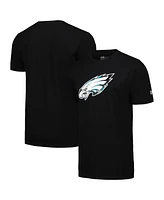 New Era Men's Black Philadelphia Eagles Camo Logo T-Shirt