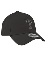 New Era Men's Black Texas Rangers A-Frame 9FORTY Adjustable Hat