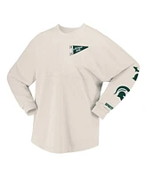 Spirit Jersey Women's Natural Michigan State Spartans Local Long Sleeve T-Shirt