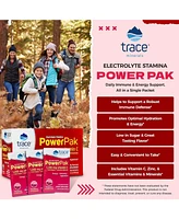 Trace Minerals Power Pak Electrolyte Powder Packets | 1200 mg Vitamin C, Zinc, Magnesium | Boost Immunity