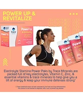 Trace Minerals Power Pak Electrolyte + Immunity Boost Drink Packets | 1200 mg Vitamin C, Elderberry, Zinc, D3, B6, B12 | Immunity, Hydration