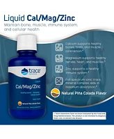 Trace Minerals Liquid Cal/Mag/Zinc | Calcium, Magnesium, Zinc, Vitamin D3 | Dietary Supplement Supports Tissue, Muscle