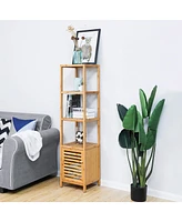 Slickblue Wicker Floor Cabinet – Elegant and Functional Storage for Any Room